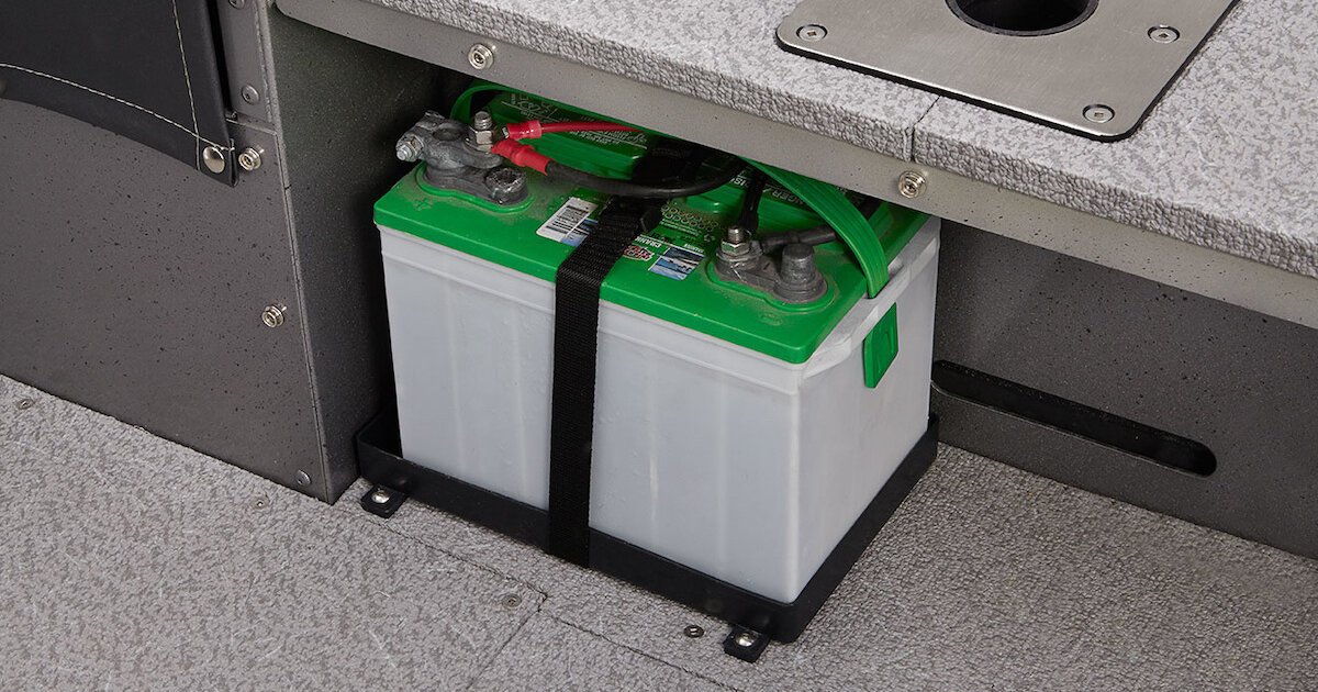 What are the three types of marine batteries?